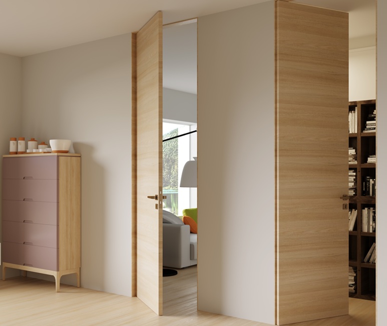 Aluminum Wood Hidden Door