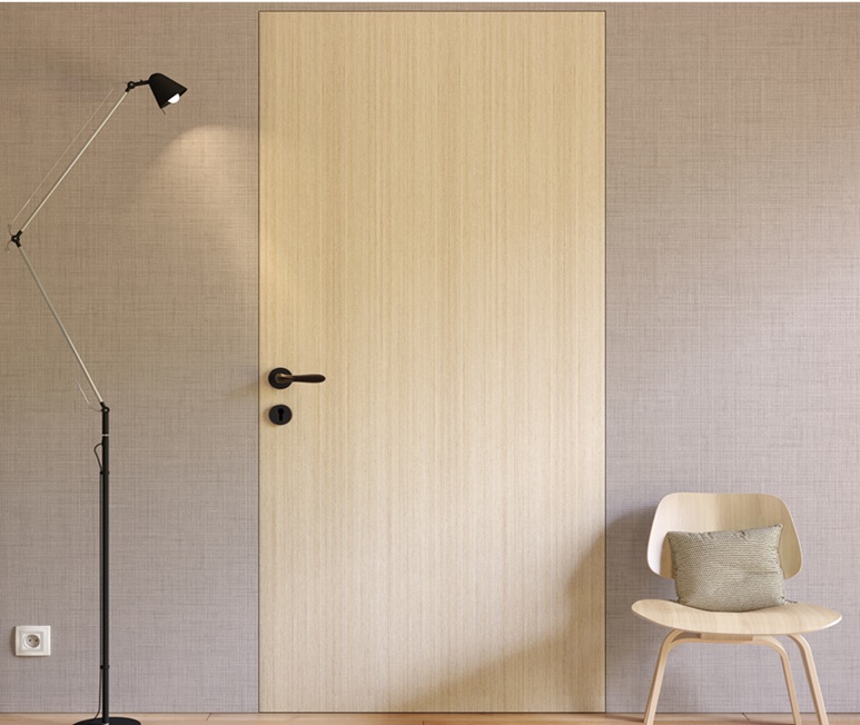 Flush Aluminum Wood Door