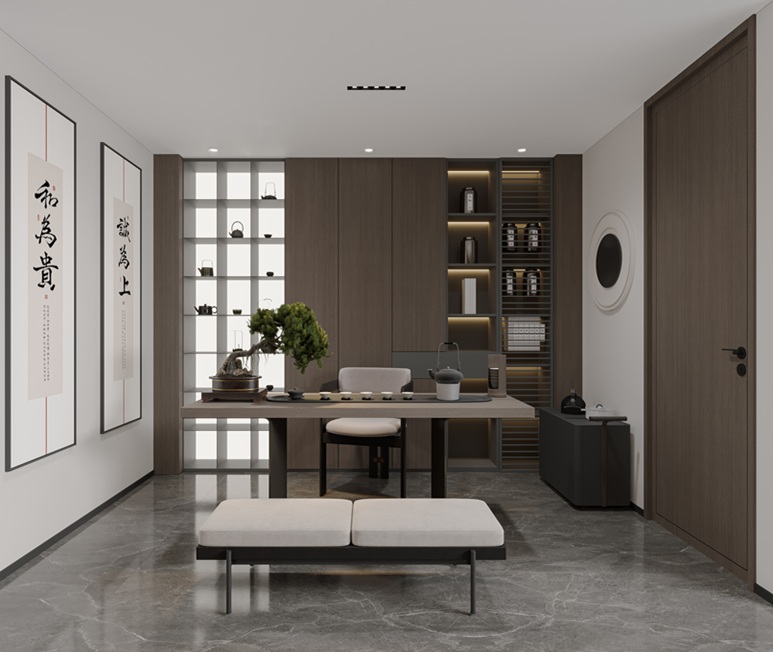 Aluminum And Wood Secret Door