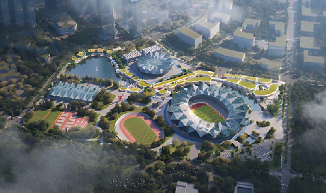 Shenzhen Universiade Sports Center.Protecting Human Density