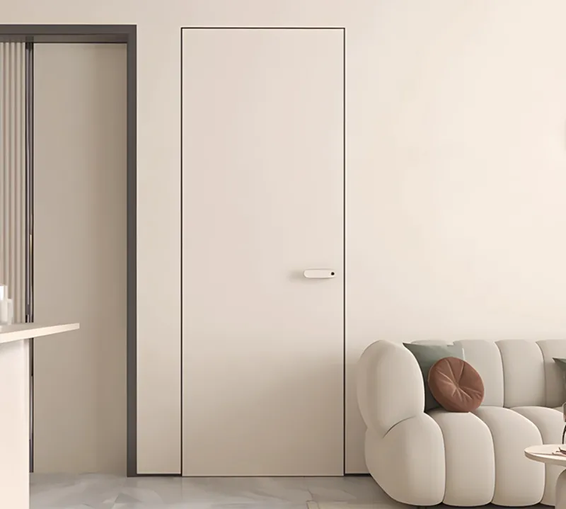 Aluminum Wood Hidden Frame Interior-Door