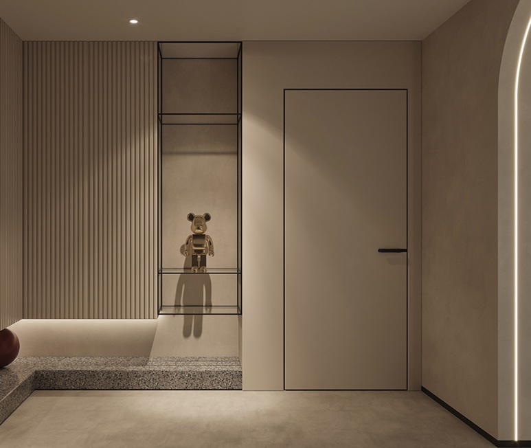Wooden Door Aluminum Frame