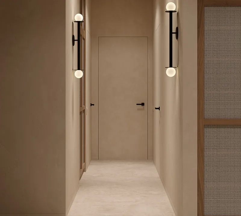 Aluminum Wood Hidden Frame Interior-Door