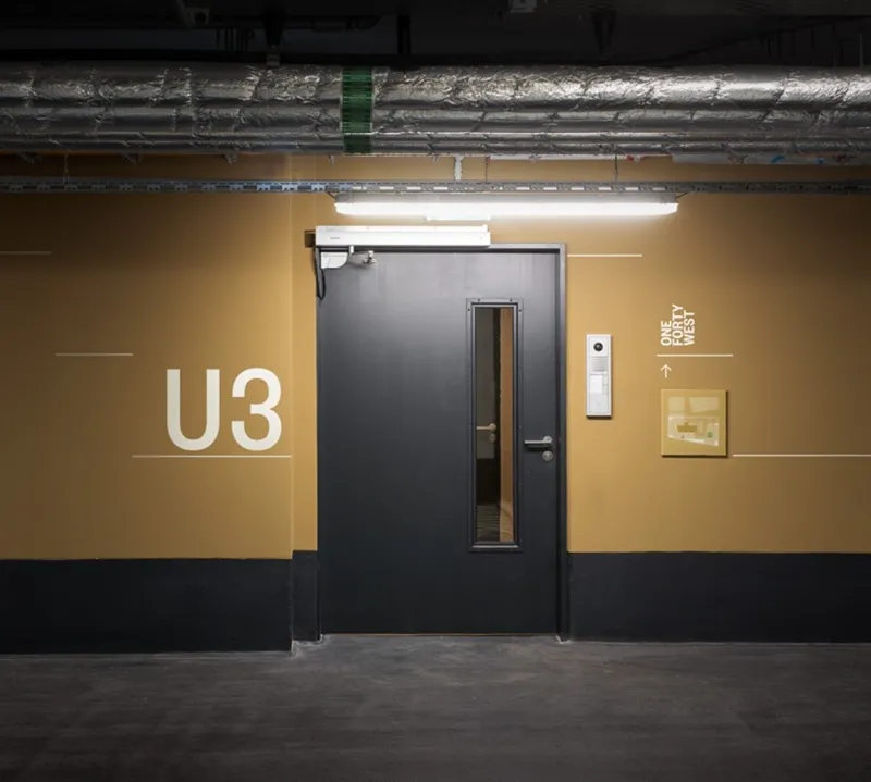 Single-Leaf Fire Door with Glass