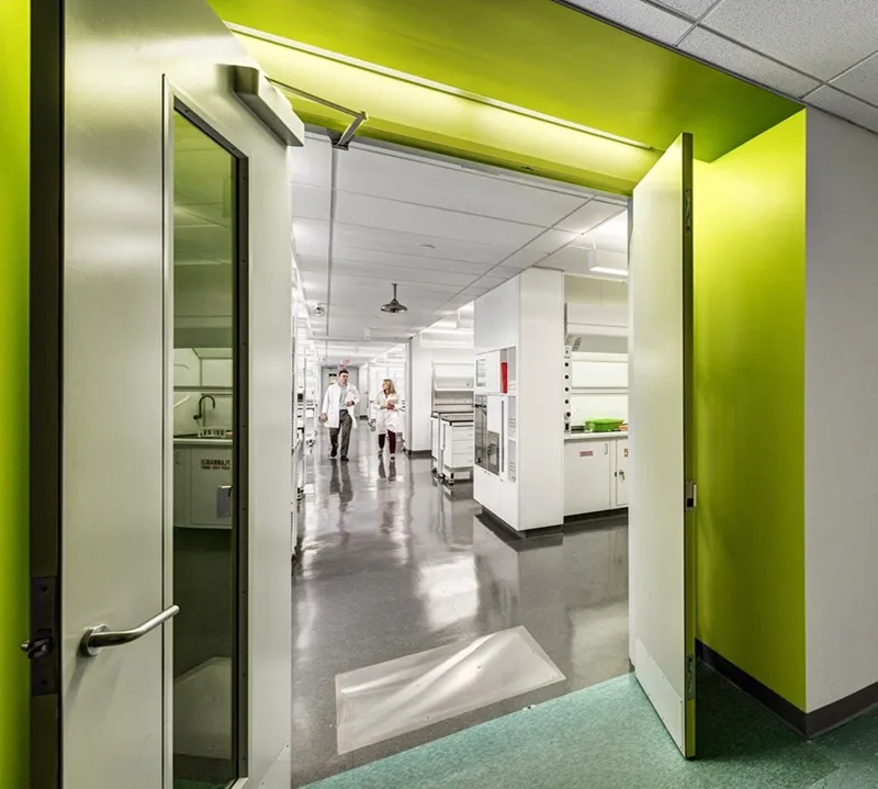 Unequal Steel Fire Door with Window